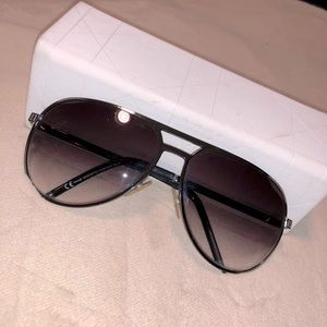 Authentic vintage Christian Dior gradient aviator sunglasses